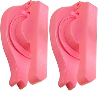 Sosoport 2 piezas Prensa para Masa de Empanadillas Molde para Envolver Dumplings Herramienta Manual para Cocina Diseño Práctico y Fácil Limpieza Color Rosa