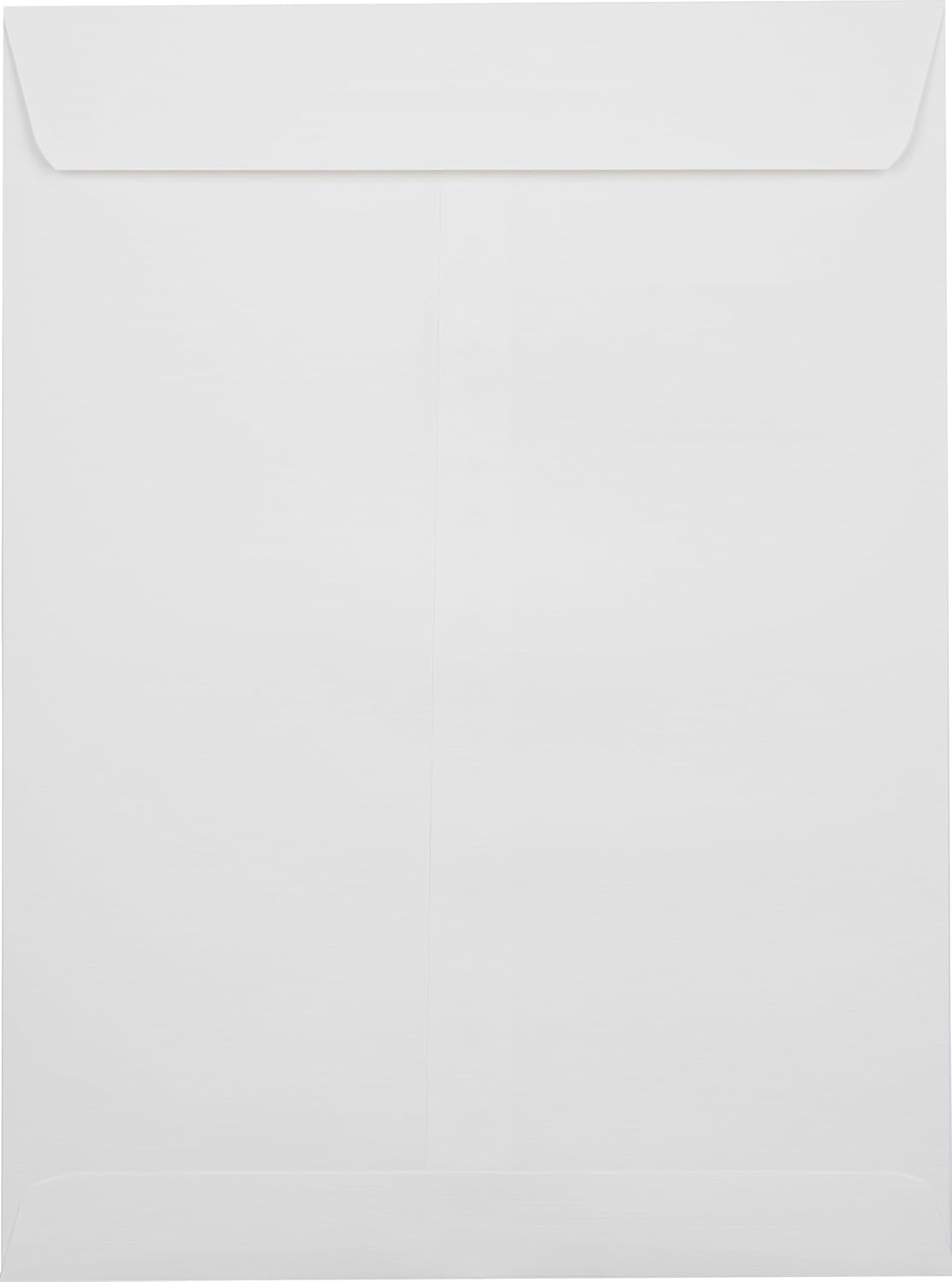 LUXPaper 9 x 12 Open End Window Envelopes | Peel & Press | White Linen | 80lb. Text | 250 Qty