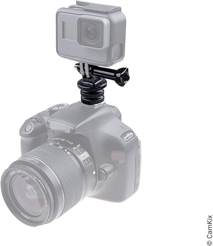 Miniatura 7 de CamKix Kit adaptador de montaje de zapata caliente compatible con teléfono, cámara de acción para el montaje flash de tu cámara DSLR - Graba tu