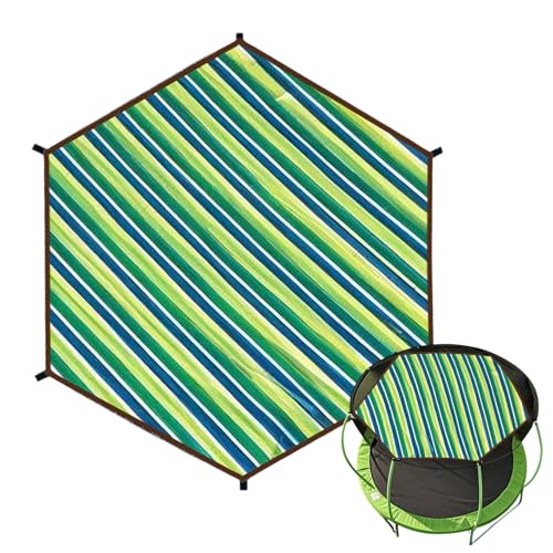 Housse d'ombrage de trampoline imperméable et bâche protection UV jardin - 8