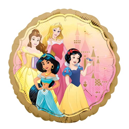 Princess Party Balloon Decor - Set Of 5 Once Upon A Time Princess Balloons Featuring Your Favorite Disney Characters For A Giant Happy Birthday Bouquet Backdrop Decoration #TOP4