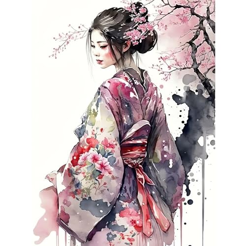 MAXBYE DIY Diamond Painting Set für Erwachsen, Frau mit Baum 5D Diamant Painting Bilder Kinder, Diamond Art Painting Kit für...