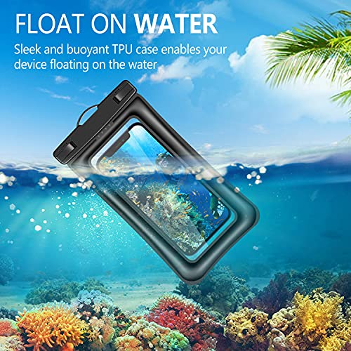V-Golvin Floating Universal Waterproof Phone Pouch, Ipx8 Cellphone Dry Bag Waterproof Case For Iphone 13 12 11 Pro Max Se 2020 Xs Max Xr X 8 7 6S Plus S10 S9 S20 S21 Note 20/10 Up To 7 Inches -2 Pack #TOP2