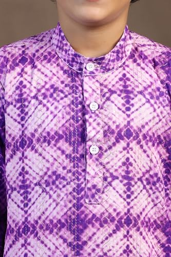 Image of Fashion Dream Boys Cotton Blend Geometric Kurta Pyjama Set|Boy Kurta Set|Kurta Pyjama Set|Ethnic Set|Kurta Pyjama|Ethnic Set|Kurta And Payjama Set|Kurta Set