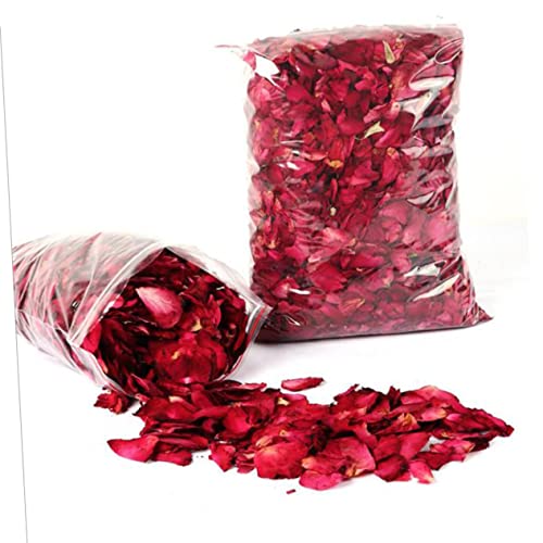 Pétalos de rosa secos naturales 100g para baño y decoración miniatura 4