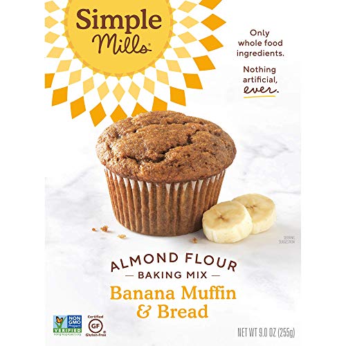 Simple Mills Almond Flour Baking Mix, Gluten Free Banana Bread Mix, Muffin Pan Ready, Made With Whole Foods, 3 Count & Almond Flour Pancake Mix & Waffle Mix, Gluten Free #TOP2