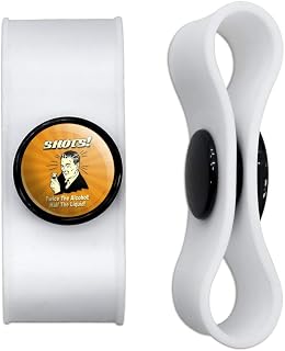 GRAPHICS & MORE Shots Twice The Alcohol Half Liquid Funny Humor Headphone Earbud Cord Wrap - Charging Cable Manager - Wire Organizer Set of 2 - White
