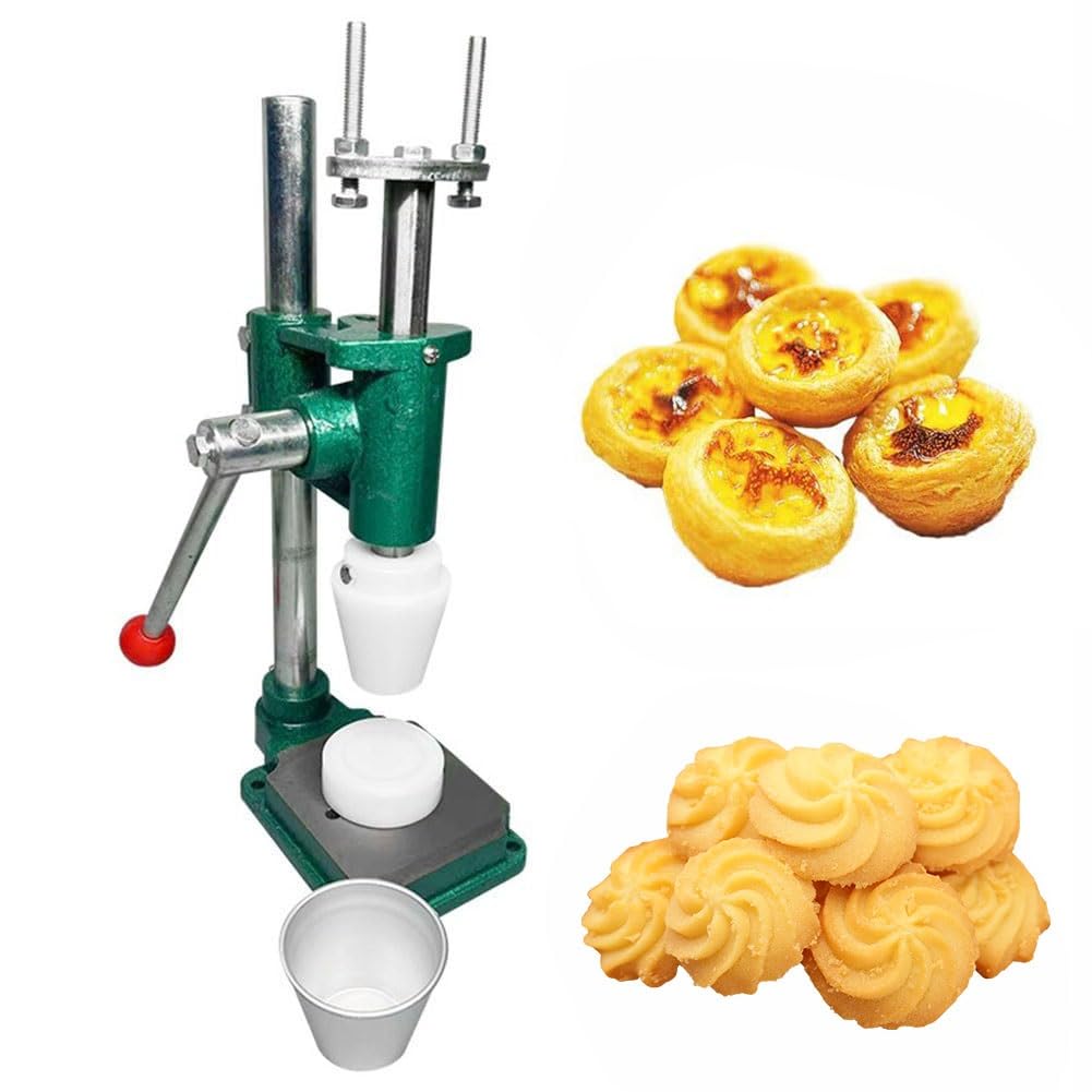Máquina de prensado de tartas de huevo, máquina manual para tartas de natillas y conchas de gofres