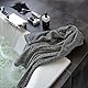 möve Brooklyn Gästetuch Uni mit Fischgratbordüre 30 x 50 cm aus 85 % Baumwolle / 10 % Viskose aus Bambus-Zellstoff / 5 % Leinen, cashmere