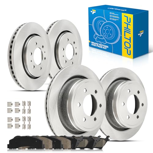 PHILTOP Front & Rear Brake Kit For Ford F150 2012 2013 2014 