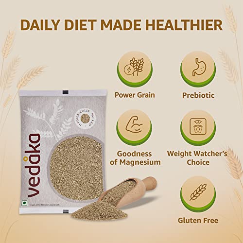 Image of Amazon Brand - Vedaka Unpolished Little Millet | 750 g | Kutki /Samai /Same /Samulu /Chama | Packed with Protein and Fibre | Gluten-Free | Rich in Prebiotic Dietary Fibre