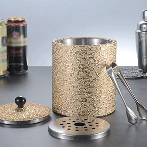 Cubeta​para Hielo, Cubo de Hielo Espesado, Cubo de Hielo de Acero Inoxidable, Cubo de Hielo con Aislamiento doméstico, Cubo de Cerveza