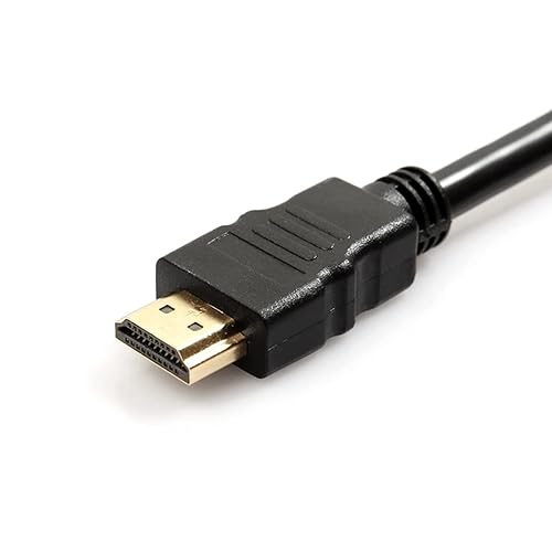 Miniatura 4 de Cable HDMI a RCA 1080P de 5 pies4.9 ft HDMI macho a 3-RCA Audio Video Cables Adaptador para reproductores de DVD, televisores HDTV, proyectores,