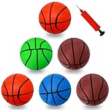 6PCS 4 Inch Mini Basketball Ball Mini Hoop Basketballs Pool Basketball Game Toys Ball for Kids...