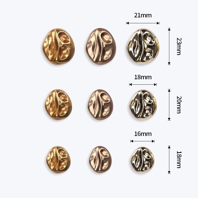 botón, 20 Botones de Costura Moda for Ropa, cárdigans, Abrigos(A,23 mmx21 mm)