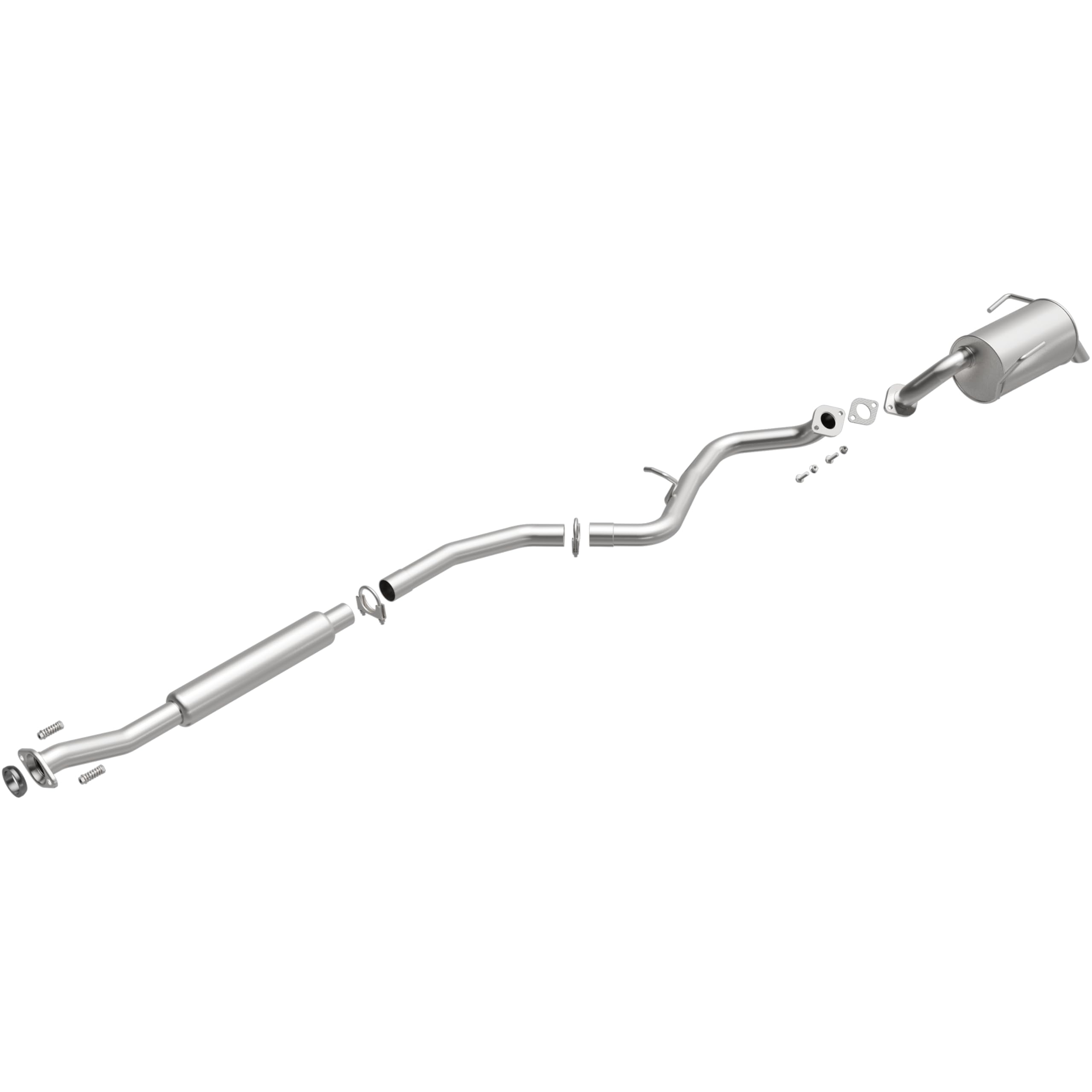BRExhaust Replacement Exhaust System Kit 106-0162: Compatible with 2010-2019 Subaru Outback 2.5L