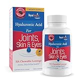 Hyalogic Hyaluronic Acid Chewable Lozenge - Chewable Tablets for Skin Care & Eyes – Vegan, Sugar-Free and Berry Favored Hyaluronic Acid Supplements (60 Count)