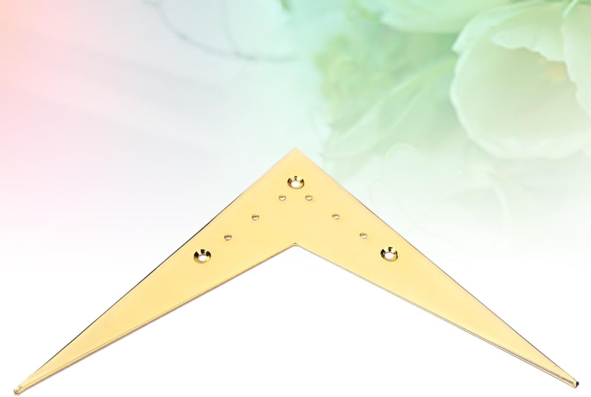 Vee Style String Bridge Tailpiece Golden Metal Guitar Hardware Easy to Install Replacement Part for Electric Guitar Accessories