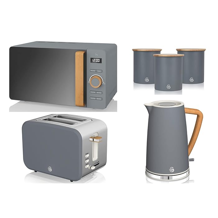 Buy Swan Products 6 Piece Kitchen Set in Slate Grey Including 1.7L Jug
