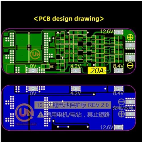 Image of 3s 20Amp Cell BMS 18650 Lithium Battery Protection Board MODULE Pack of 1