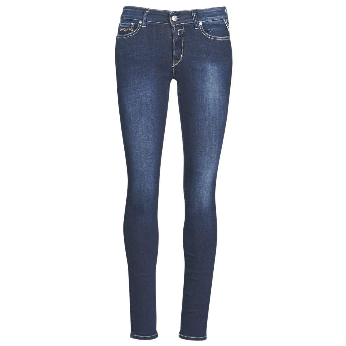 Replay women's jeans with power stretch, blue (Medium Blue 009), 24W / 32L