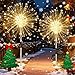 Produktbild Joycome Gartendeko Solarleuchten 2 Stück 120 LED Weihnachtsbeleuchtung Solar, 8 Modi Feuerwerk Gartenleuchten, IP65 Wasserdicht Pusteblume Gartenstecker Solarlampen für Außen Balkon Terrassen Deko