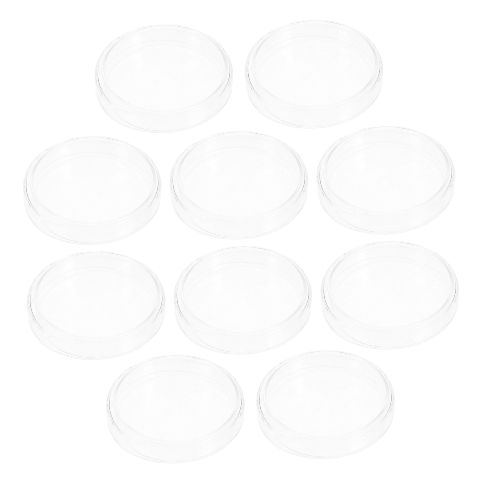 Gatuida 10stücke Glas-petrischalen mit Deckel Vorgegossen Nährplatten für Laborgebrauch Mikrobiologische Experimente und Zellkulturen