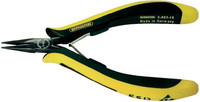Bernstein 3-683-15 ESD Long-Nose Pliers Straight 130 mm
