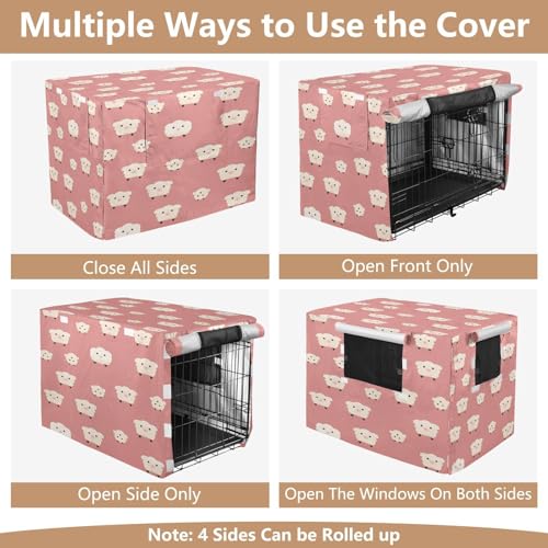Housse de cage imperméable mouton mignon pour chiens et chats intérieur extérieur - 6