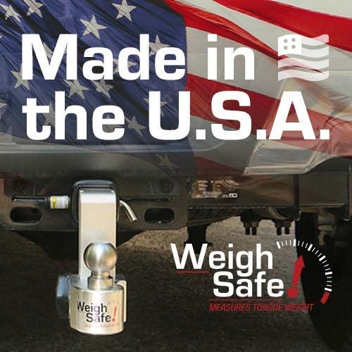 Weigh Safe Adjustable Trailer Hitch Ball Mount - 8" Adjustable Drop Hitch for 2.5" Receiver - Premium Heavy Duty Aluminum Trailer Tow Hitch w/ Stainless Steel Tow Balls (2" & 2 5/16") - 18,500 lbs GTW