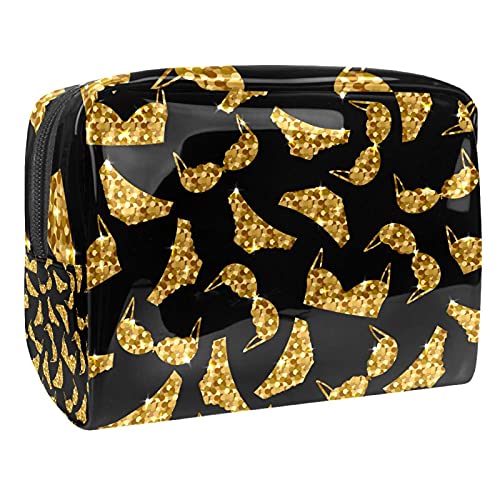 Trousse de maquillage rétro pour emporter vos cosmétiques en voyage ou au bureau