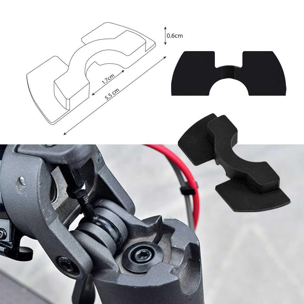 Lot De 3 Amortisseurs Anti-vibrations En Caoutchouc Pour Trottinette Xiaomi M365 – Réduit Les Chocs, Protège Des Frottements, Facile à Installer