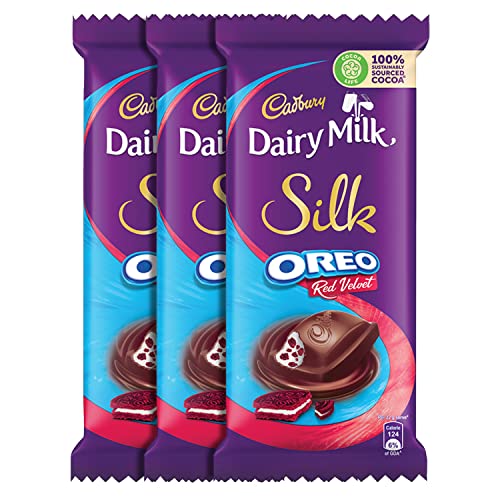 Cadbury Dairy Milk Silk Oreo Red Velvet, 130g Pack of 3 Buy Online in UAE at desertcart