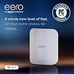 Amazon eero Max 7 routeur wifi en maille (le plus récent modèle) - Supporte les plans d'internet jusqu'à 10 Gbps, couverture jusqu'à 230 m2, Connexion 250+ les dispositifs, 1-pack