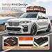 Truckiipa Car Rooftop Cargo Carrier Bag, 20 Cubic Feet Waterproof Roof Cargo Carrier Bag, Soft Shell Car Top Cargo Box for All Vehicles with/Without Racks, Anti-Slip Mat, Door Hooks, Luggage Lock