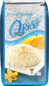 Q RICE Klebreis – Weißer, klebriger Langkornreis – Ideal für die ...