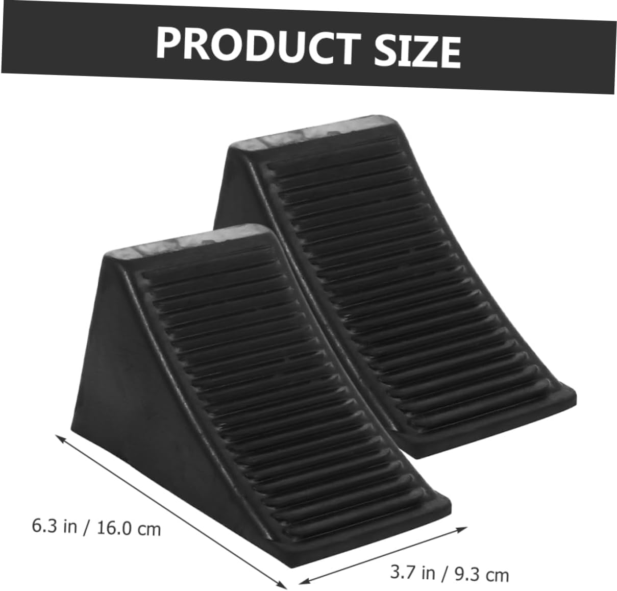 2pcs Motorcycle Wheel Chocks Rv Wheel Stabilizer Rubber Blocks for Travel Trailers Easy to Use