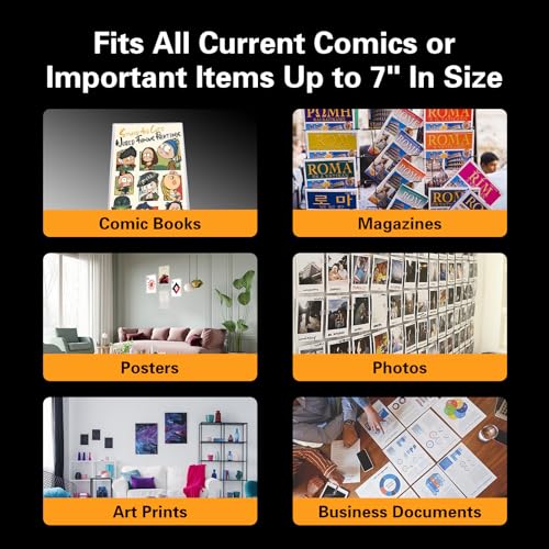 Image of 10ct Current Comic Book Toploaders - Modern Comic Book Top loaders, Crystal Clear Regular Comic Book Topload, Premium PVC Comic Book Holder, Crystal Clear Protection for Display, Storage, Collection