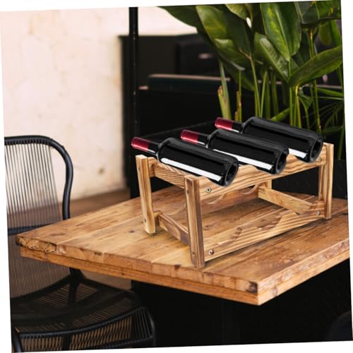 Organizador de vino de escritorio pequeño PRETYZOOM miniatura 4