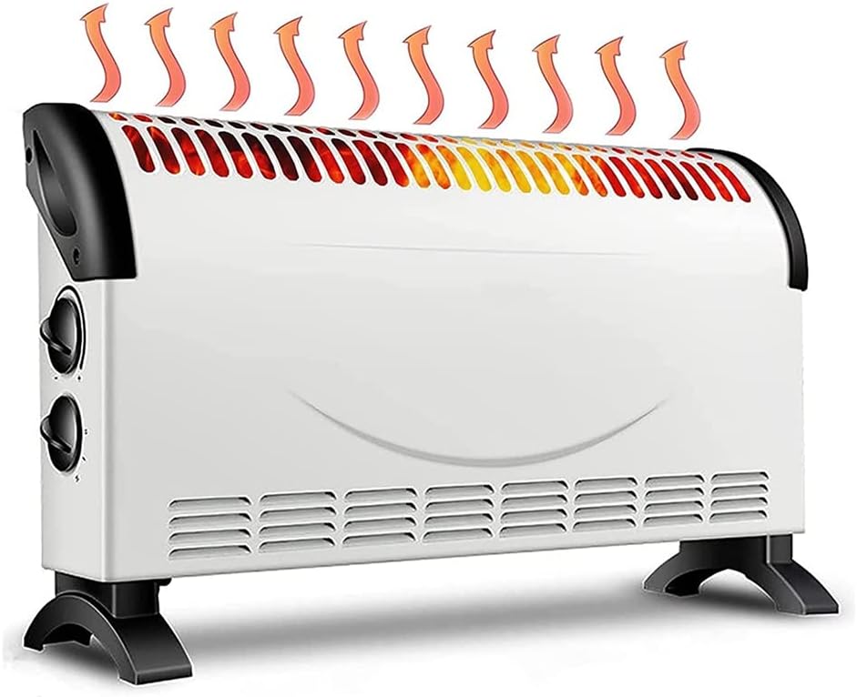 Quiet Electric Convector with 3 Heat Settings Mobile Energy Saving Electric Radiator