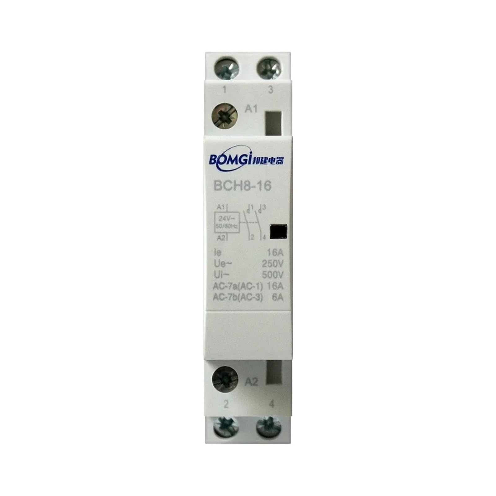 Stycznik 220V Stycznik Cewka Rele 230V 24V Y Nc Din Szyna Domowa Modułowa 2No 2Nc 1No 240V 2P 110V Vac Relai (16A, 2NC, 24V)