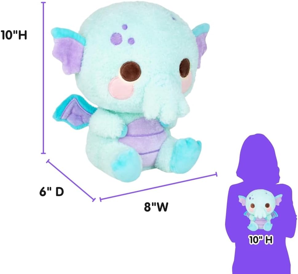 Cuddle Barn PlushGoals - Lulu The Curious Cthulhu | Cute Kawaii Soft Plush Cuddly Cryptid, 10 inches