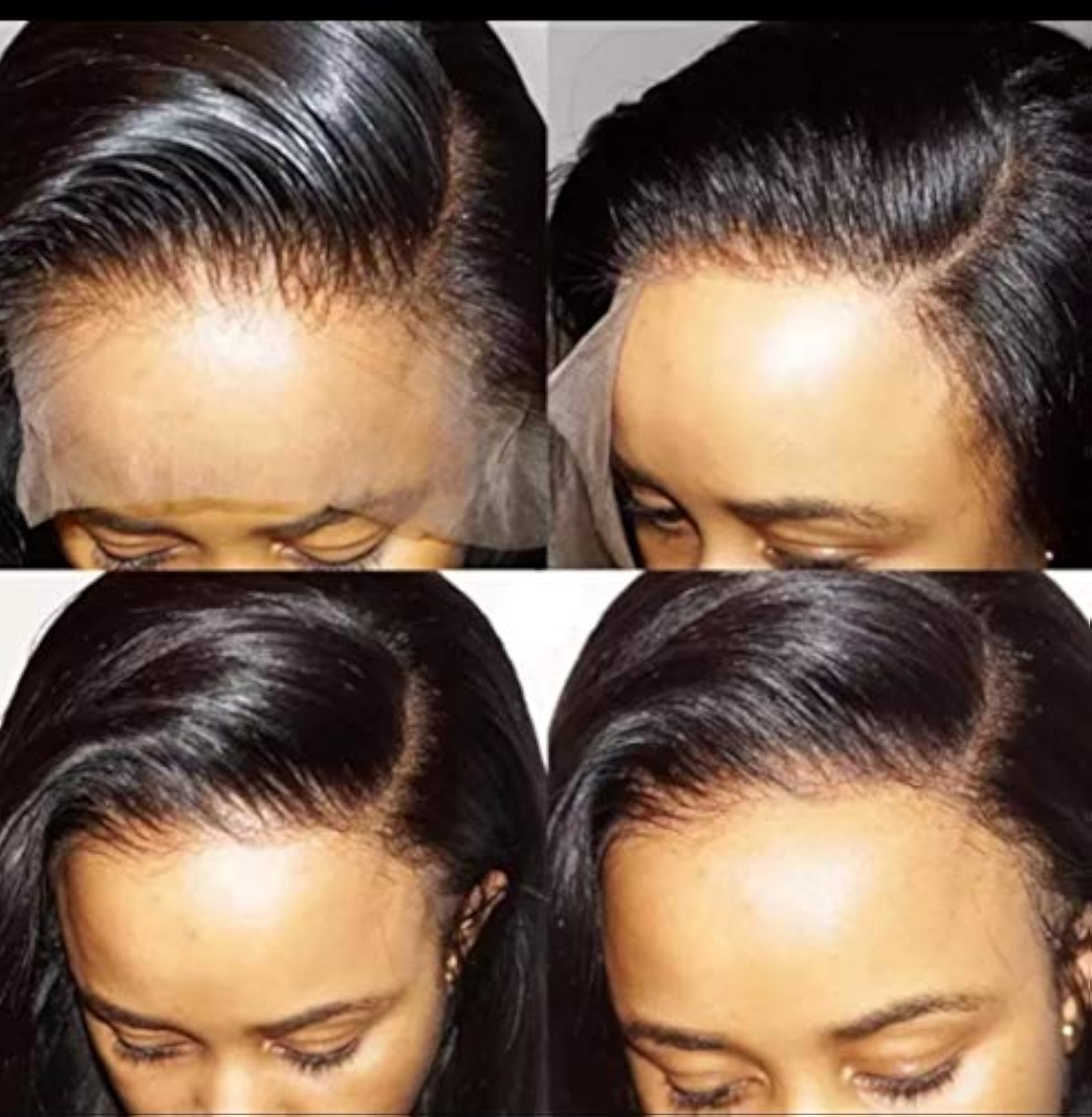 Women's 24 Inch Black Wavy Human Lace Wig, Gift Ready