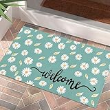 Xinglunla Summer Doormat Daisy Front Door Welcome...