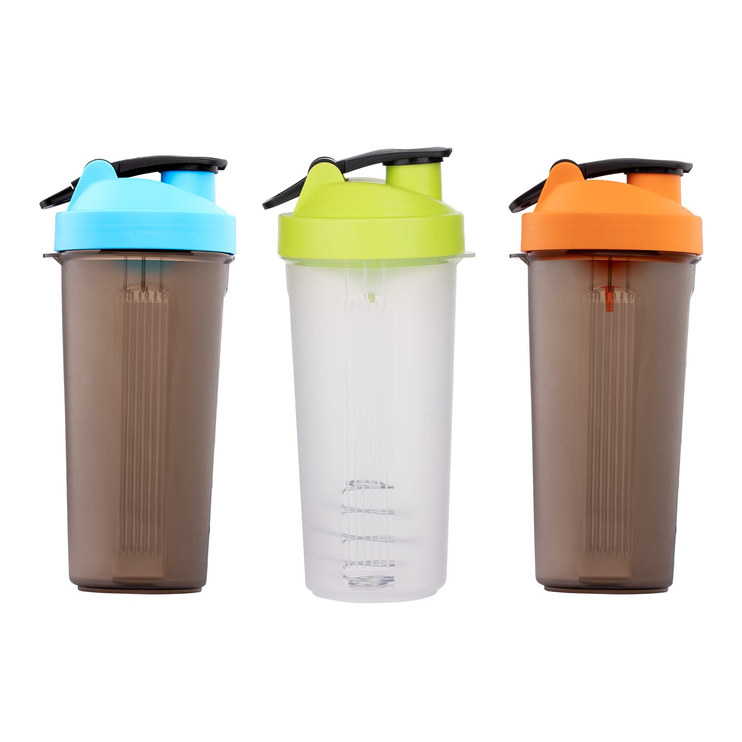 SAND DUNE Set of 3, 900 ml Each Blue, Yellow, Red Unbreakable Shaker/Sipper Pet Bottle, 100% Leakproof, BPA-Free Blender B...