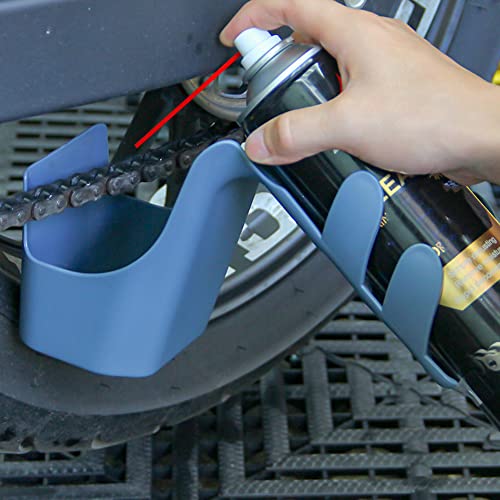 Starnearby Boîte de Stockage d'huile de Chaîne de Vélo Résistant aux éclaboussures Boîte De Rangement de Graisse de Nettoyage de Chaîne de Vélo Outil Anti-pulvérisation d'huile Cover