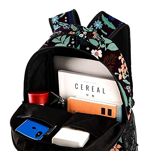 Sac à dos motif floral au design multicolore original et compartimenté