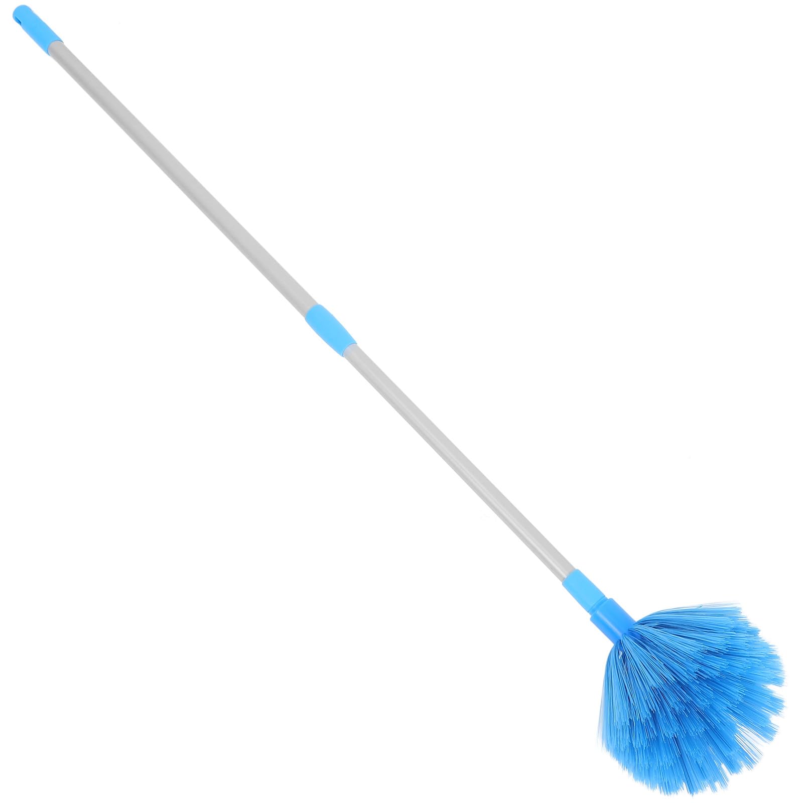 Plumero extensible STOBAZA azul con pértiga de metal y ABS para techos