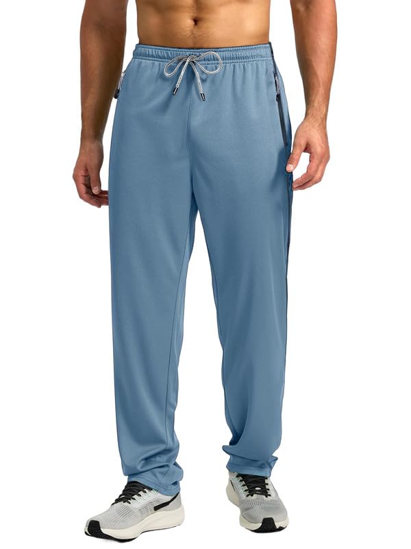 Image of Pinkmint Men's Spandex Track Pant ll Stylish Regular Fit Track with Side Zip Pocket ll Gym Wear ll Yoga ll Sports (Pack of 1 | Available in Plus Size)