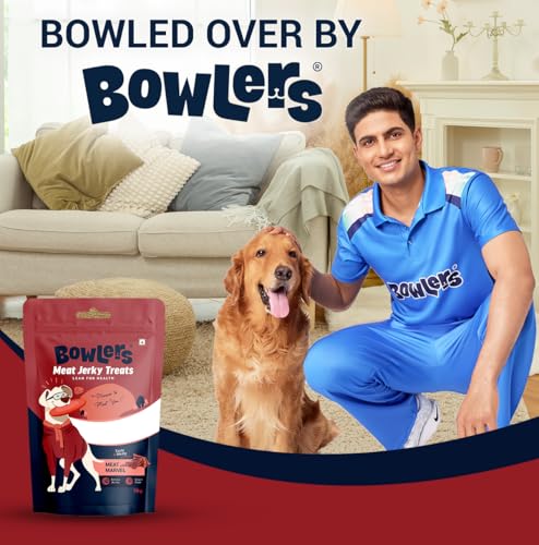 Image of Bowlers Dog Treats Meat Jerky| 70g (Pack of 5) | High on Protien |Low in Fat | Grain Free | Handmade Treats